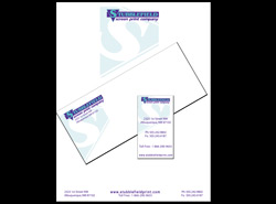 Business cards, letter head and envelopes